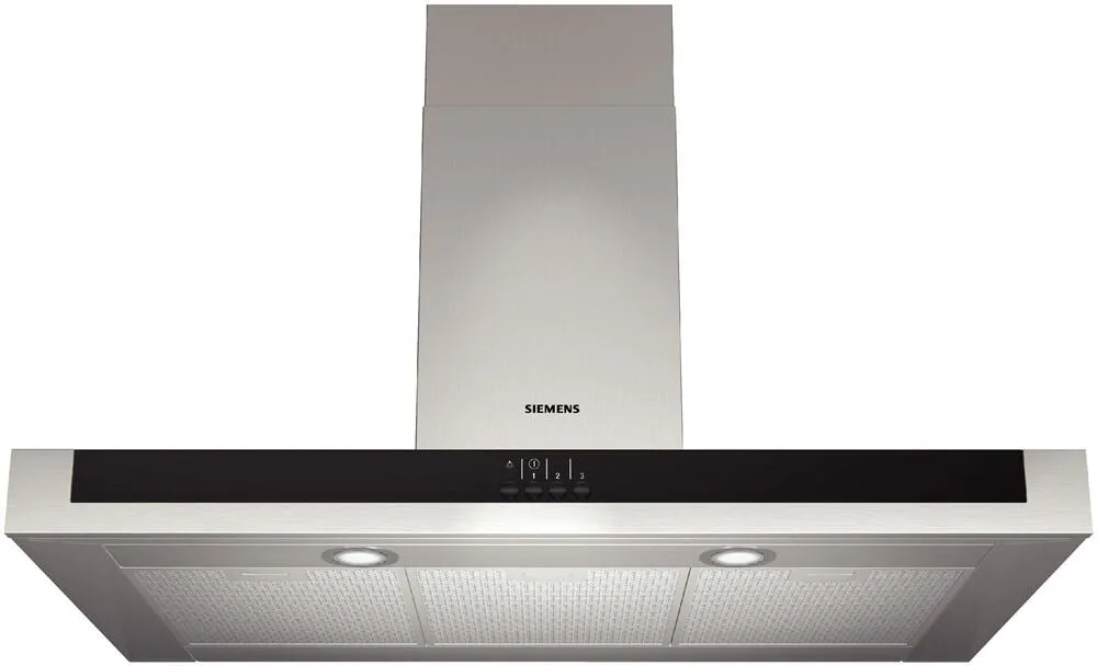 Siemens LC957BC20 ocak bacası Duvara monteli Paslanmaz çelik 740 m³/Saat Davlumbaz ve Aspiratö