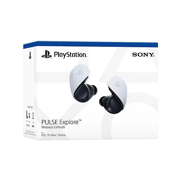 Sony PULSE Explore Kulaklık Kablosuz Kulak içi Oyun Bluetooth Siyah, Beyaz Thumbnail 6