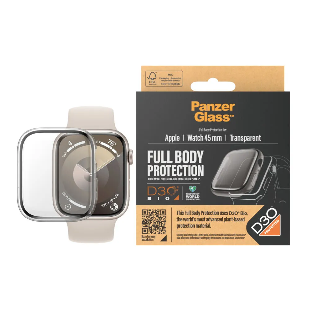 PanzerGlass® Full Body Transparent w. D3O® Apple Watch Series 9 | 45mm 3687 Thumbnail 2