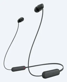 Sony WI-C100 Kulaklık Kablosuz Kulak içi Aramalar/Müzik Bluetooth Siyah