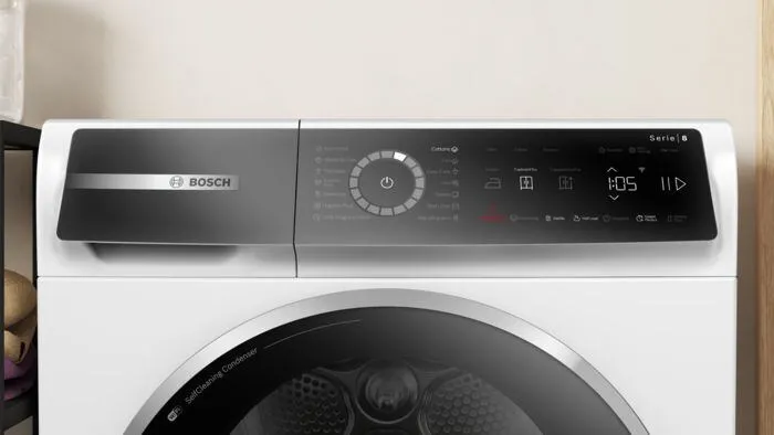 Bosch Serie 8 WQB246CNBY kurutucu Solo Önden yüklemeli 9 kg Beyaz Thumbnail 1