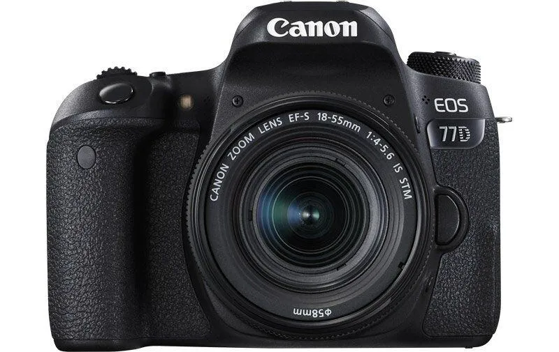 Canon EOS Fotokamera 77D Kit 18-55 IS STM / 70-300 IS II SLR Fotoğraf Makinesi Gövdesi 24,2 MP CMOS Siyah Digital Kame
