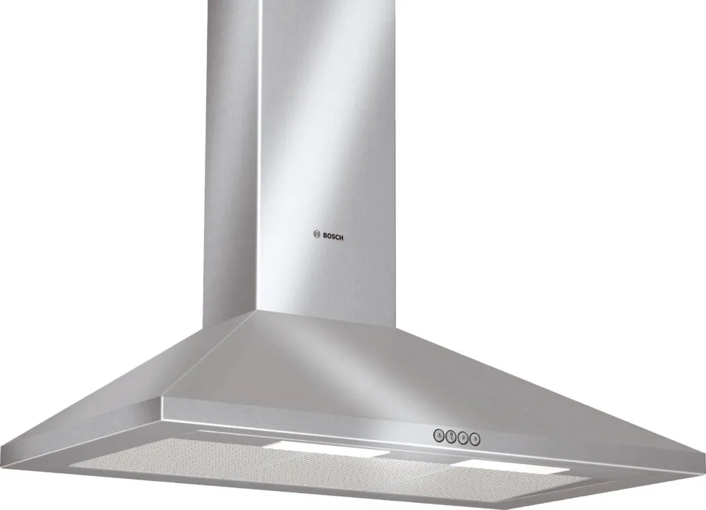 Bosch DWW092750 ocak bacası Duvara monteli Gümüş 740 m³/Saat Davlumbaz ve Aspiratö