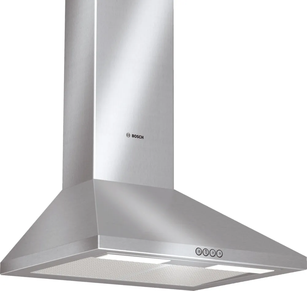 Bosch DWW062750 ocak bacası Duvara monteli Gümüş 740 m³/Saat Davlumbaz ve Aspiratö