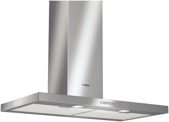 Bosch DWB093650 ocak bacası Duvara monteli Paslanmaz çelik 640 m³/Saat Davlumbaz ve Aspiratö