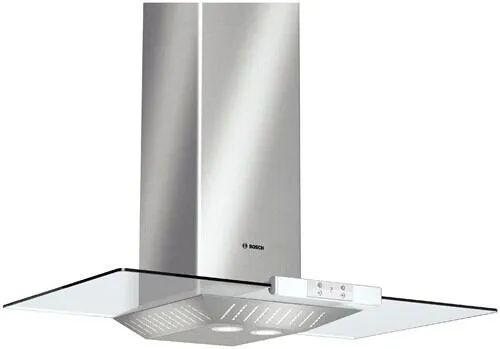 Bosch DWA095551 ocak bacası Duvara monteli Paslanmaz çelik 550 m³/Saat Davlumbaz ve Aspiratö