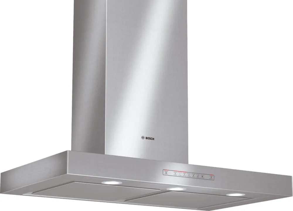Bosch DWB099950 ocak bacası Duvara monteli Gümüş 900 m³/Saat Davlumbaz ve Aspiratö