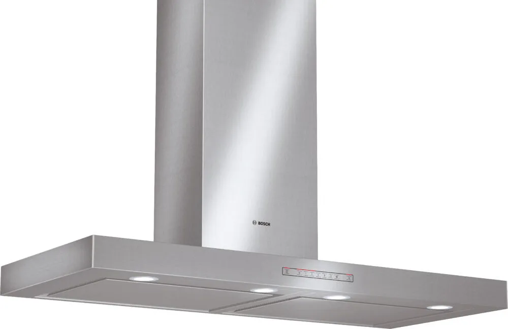 Bosch DWB129950 ocak bacası Duvara monteli Gümüş 900 m³/Saat Davlumbaz ve Aspiratö