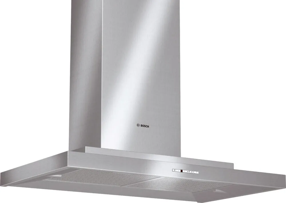 Bosch DWT096850 ocak bacası Duvara monteli Gümüş 820 m³/Saat Davlumbaz ve Aspiratö
