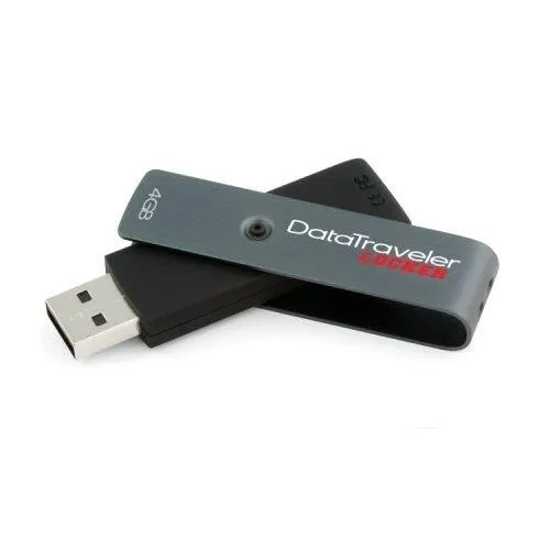 Kingston DataTraveler 4GB Locker+ USB flash sürücü A tipi USB 2.0 Gri RAM Bellek USB Bellek