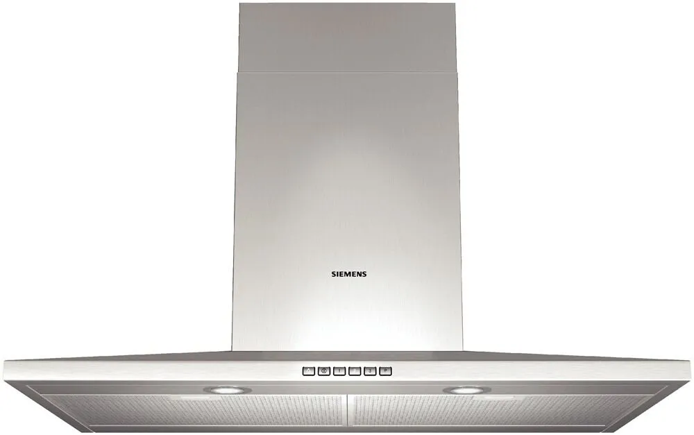 Siemens LC956WB30 ocak bacası Duvara monteli Paslanmaz çelik 500 m³/Saat Davlumbaz ve Aspiratö