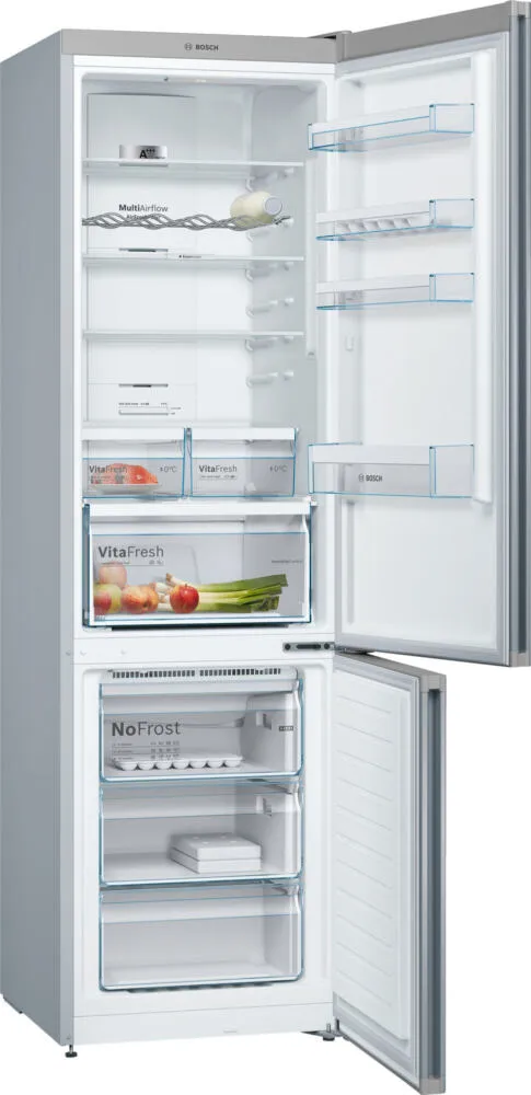 Bosch Serie 4 KGN39XI4B donduruculu buz dolabı Ankastre 366 l Paslanmaz çelik Buzdolabı