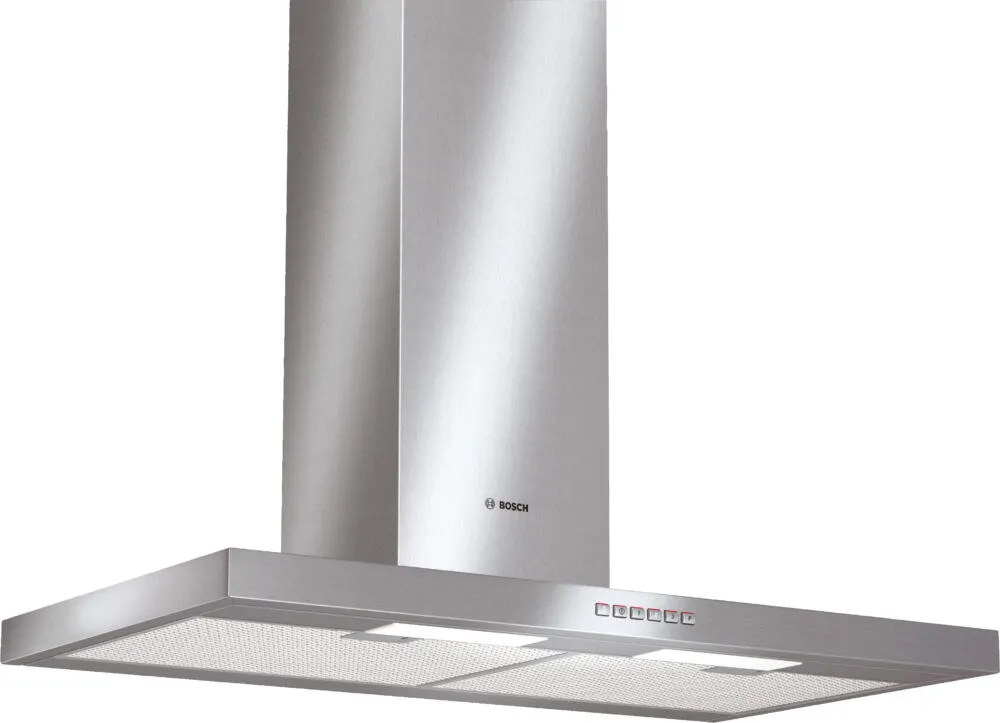 Bosch DWB093651 ocak bacası Duvara monteli Gümüş 640 m³/Saat Davlumbaz ve Aspiratö