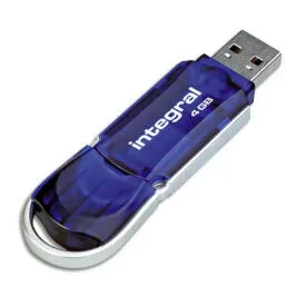 Integral 204814 USB flash sürücü 4 GB A tipi USB 2.0 Mavi USB Bellek