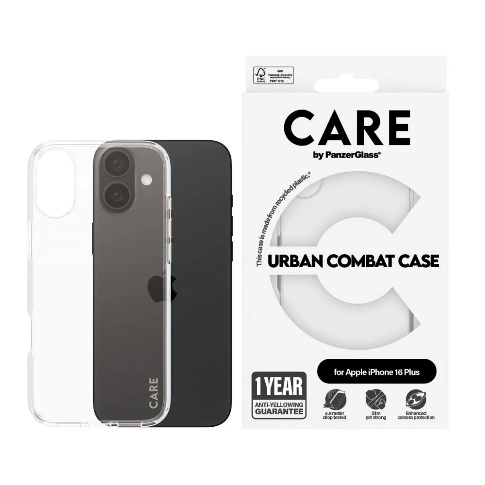 PanzerGlass CARE™ by PanzerGlass® Urban Combat Case Transparent iPhone 16 Plus 1355 Thumbnail 2