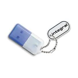 Integral 8400924 USB flash sürücü 8 GB A tipi USB 2.0 Mavi, Beyaz USB Bellek
