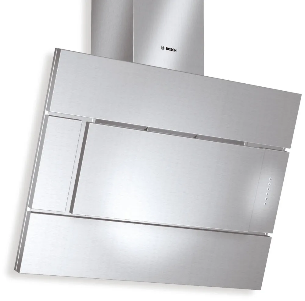 Bosch DWK096652 ocak bacası Duvara monteli Gümüş 670 m³/Saat Davlumbaz ve Aspiratö