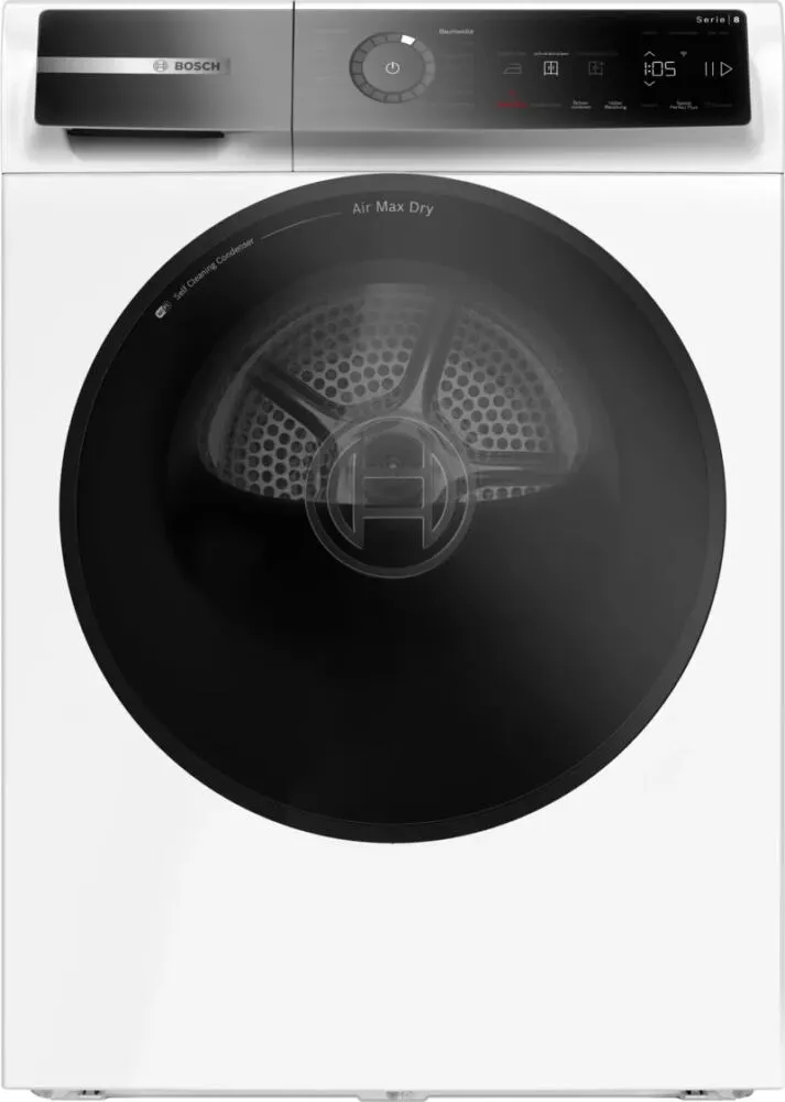 Bosch Serie 8 WRB247C40 kurutucu Solo Önden yüklemeli 9 kg Beyaz Kurutma Makinesi