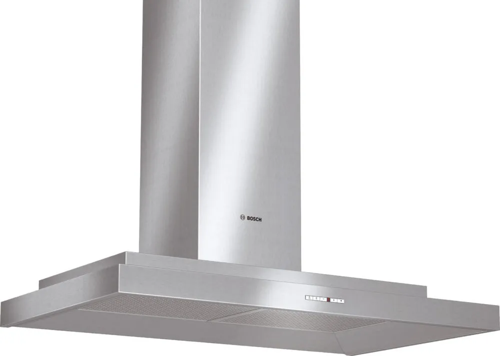 Bosch DWT096950 ocak bacası Duvara monteli Gümüş 900 m³/Saat Davlumbaz ve Aspiratö