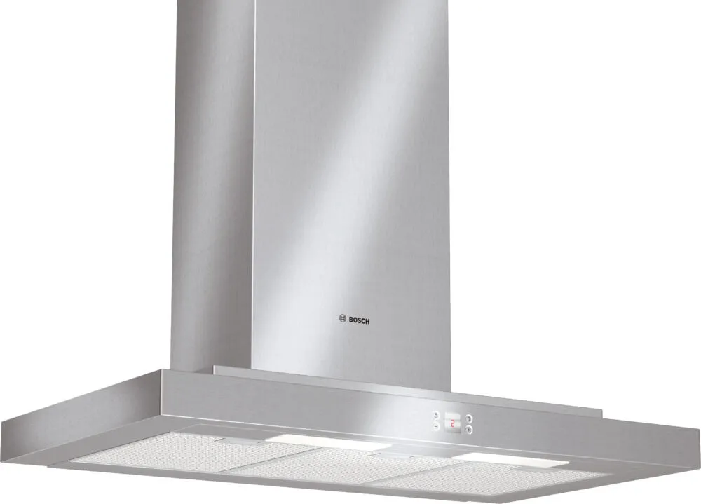 Bosch DWT095650 ocak bacası Duvara monteli Gümüş 650 m³/Saat Davlumbaz ve Aspiratö