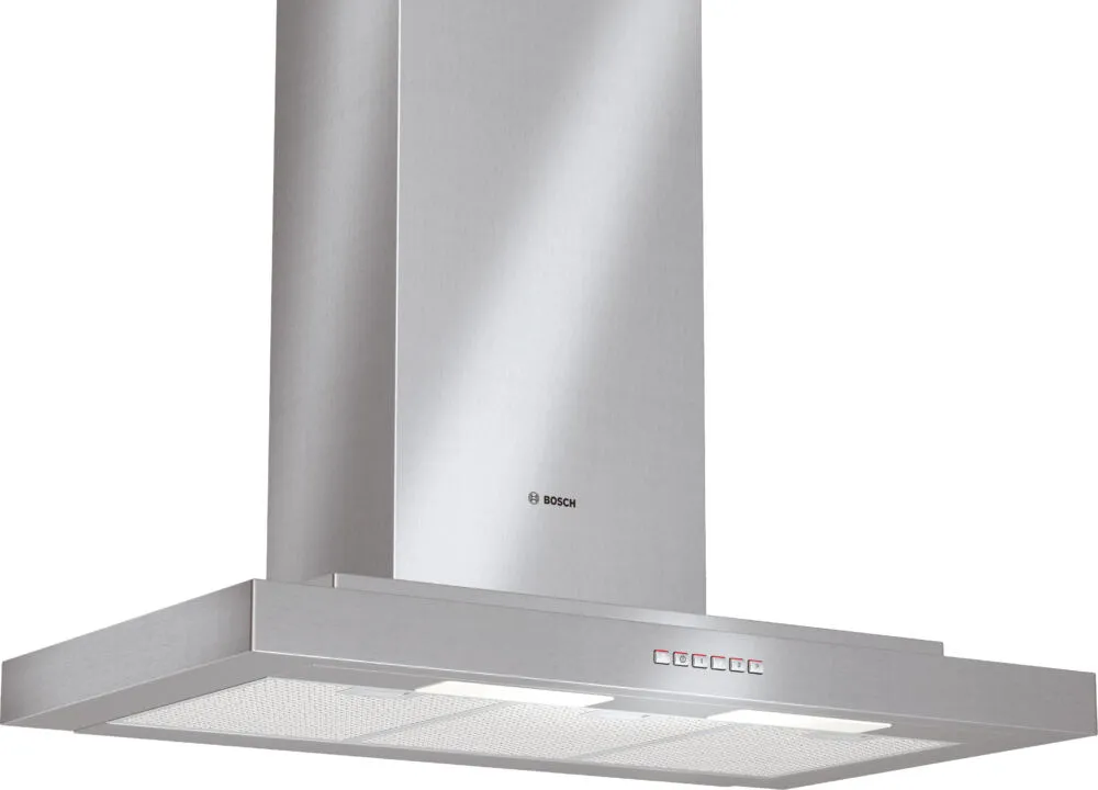 Bosch DWT093650 ocak bacası Duvara monteli Gümüş 650 m³/Saat Davlumbaz ve Aspiratö