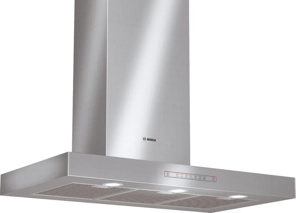 Bosch DWB099750 ocak bacası Duvara monteli Gümüş 770 m³/Saat Davlumbaz ve Aspiratö