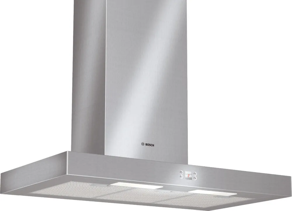 Bosch DWB095651 ocak bacası Duvara monteli Gümüş 650 m³/Saat Davlumbaz ve Aspiratö
