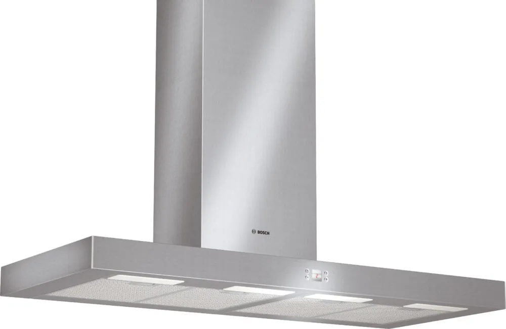 Bosch DWB125651 ocak bacası Duvara monteli Gümüş 650 m³/Saat Davlumbaz ve Aspiratö