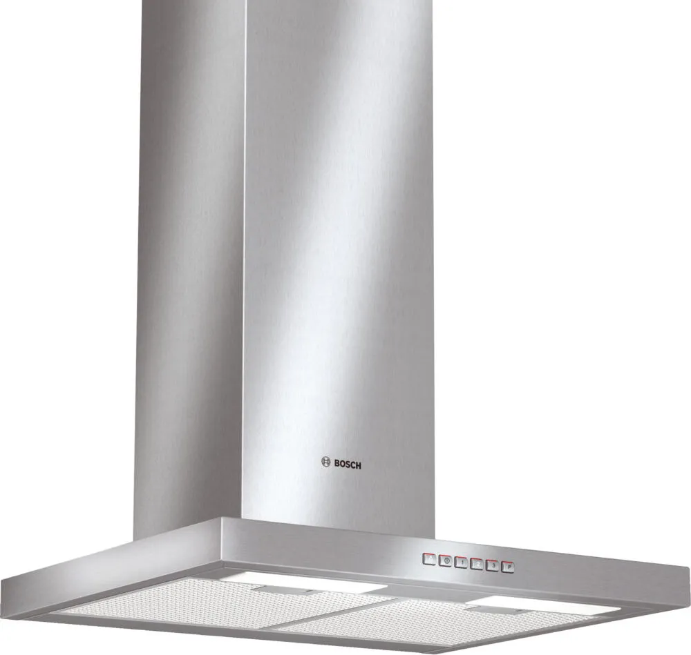 Bosch DWB063651 ocak bacası Duvara monteli Gümüş 640 m³/Saat Davlumbaz ve Aspiratö