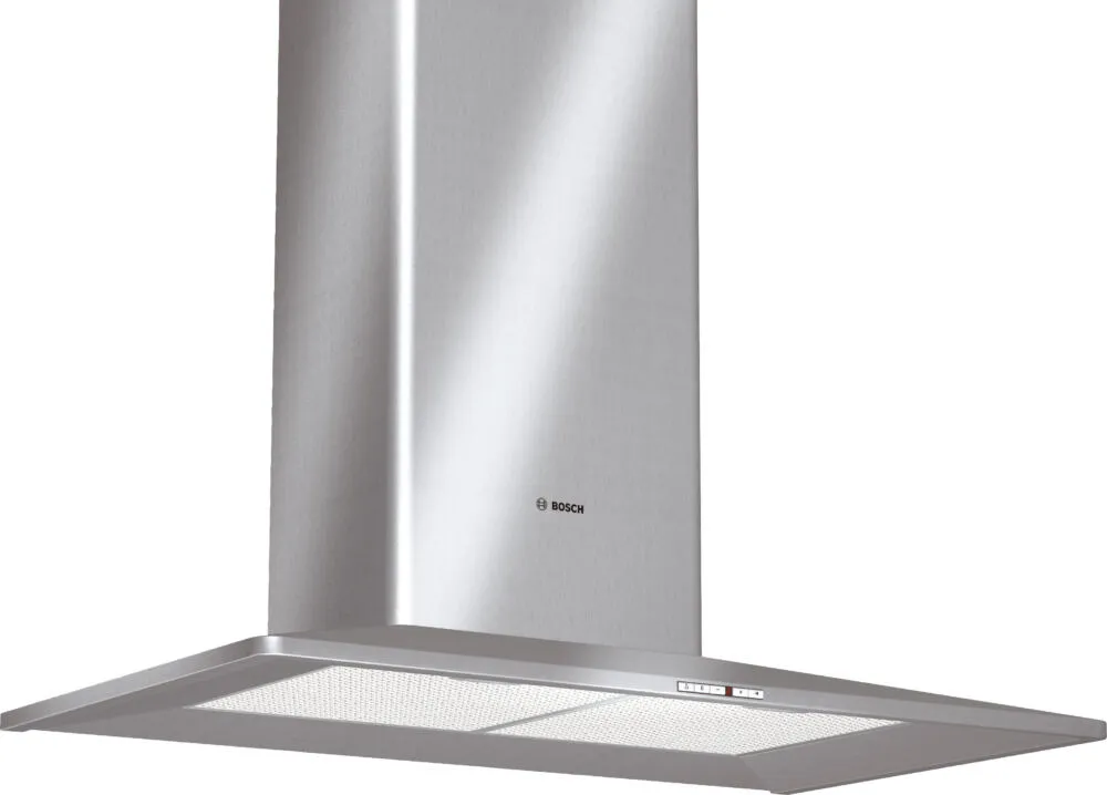 Bosch DWW096651 ocak bacası Duvara monteli Gümüş 650 m³/Saat Davlumbaz ve Aspiratö