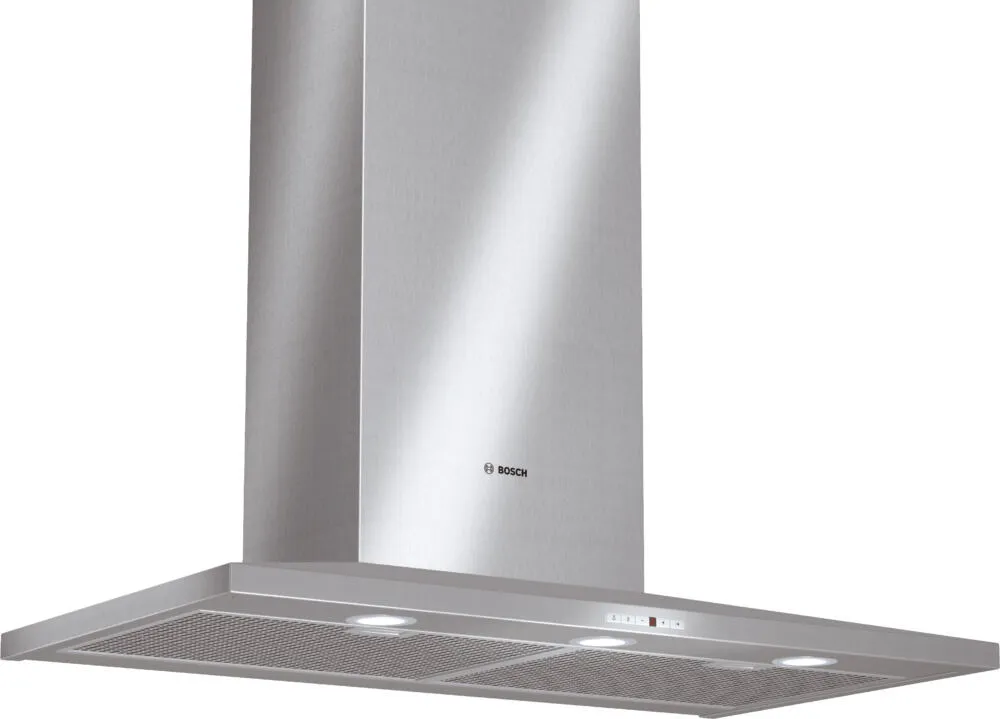 Bosch DWW096950 ocak bacası Duvara monteli Gümüş 900 m³/Saat Davlumbaz ve Aspiratö