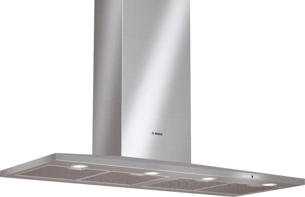 Bosch DWW126950 ocak bacası Duvara monteli Gümüş 900 m³/Saat Davlumbaz ve Aspiratö