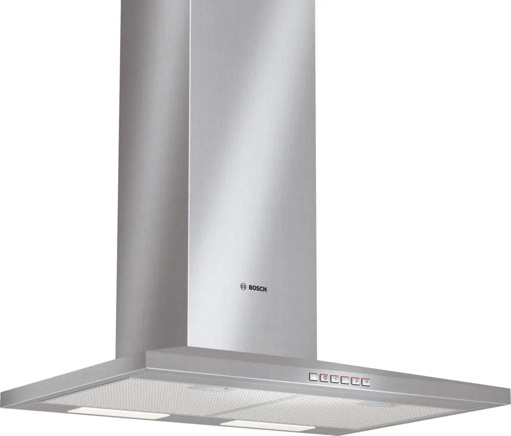 Bosch DWW073650 ocak bacası Duvara monteli Gümüş 640 m³/Saat Davlumbaz ve Aspiratö