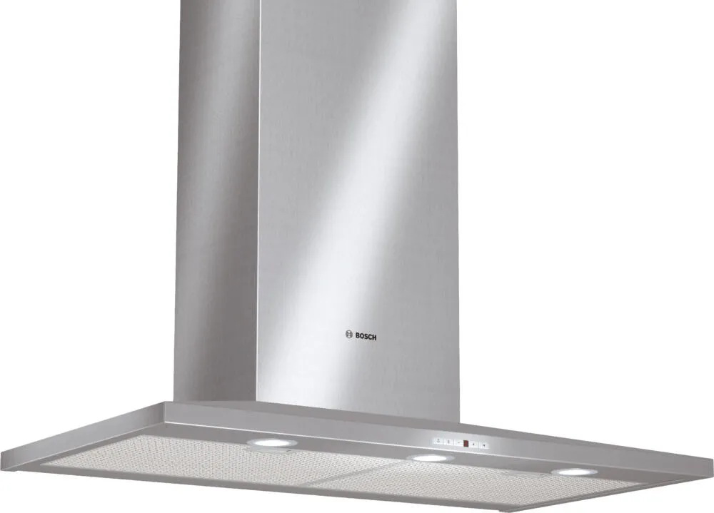 Bosch DWW096650 ocak bacası Duvara monteli Gümüş 650 m³/Saat Davlumbaz ve Aspiratö