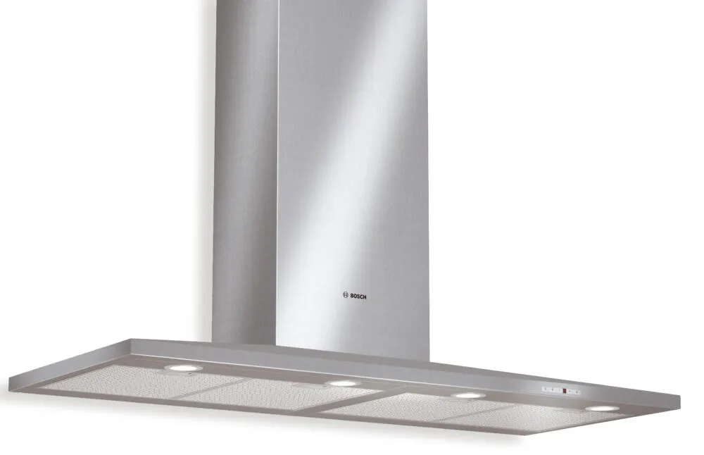 Bosch DWW126650 ocak bacası Duvara monteli Gümüş 650 m³/Saat Davlumbaz ve Aspiratö