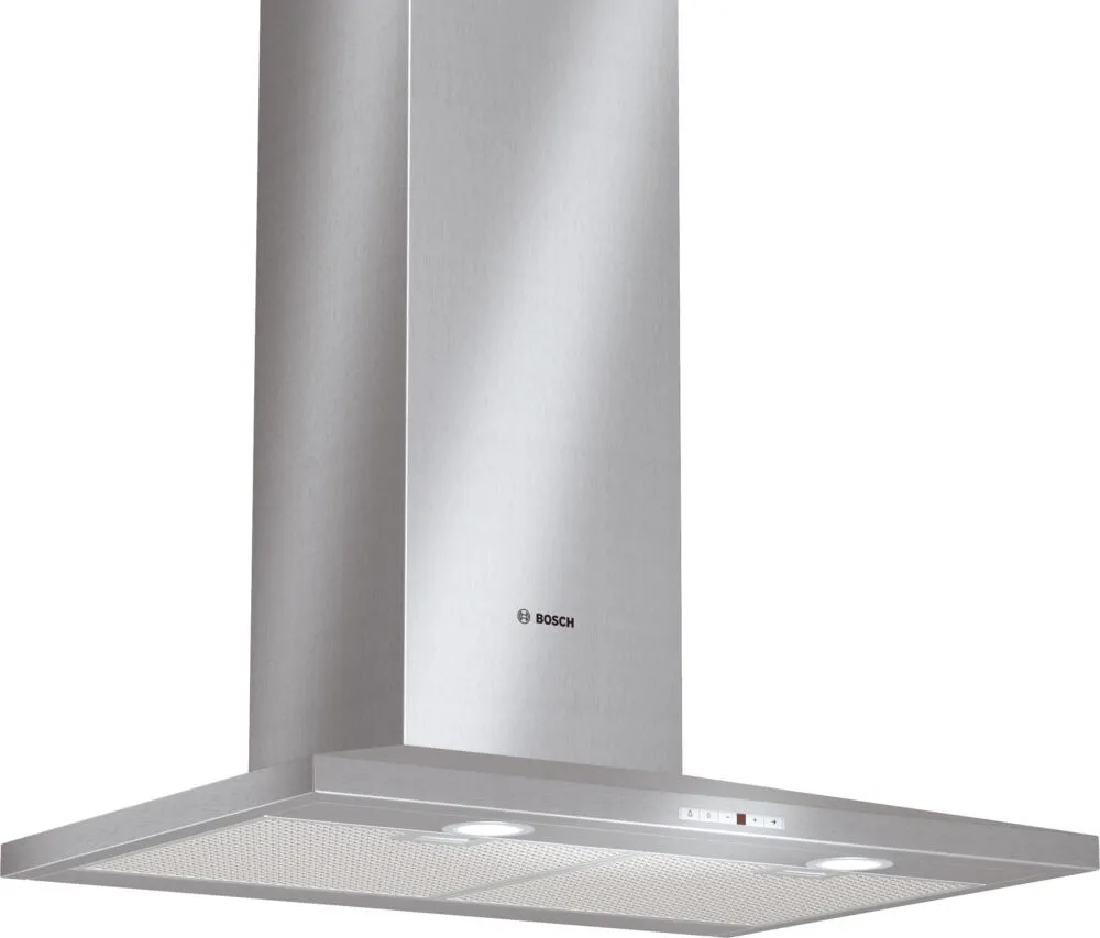 Bosch DWW076650 ocak bacası Duvara monteli Gümüş 640 m³/Saat Davlumbaz ve Aspiratö