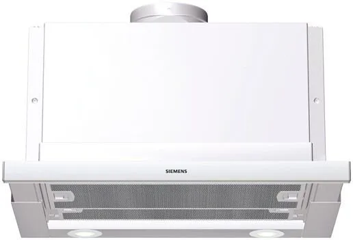 Siemens LI44631 ocak bacası Alttan-gömme Beyaz 500 m³/Saat Davlumbaz ve Aspiratö