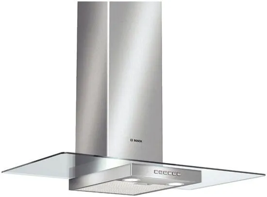 Bosch DWA093552 ocak bacası Duvara monteli Paslanmaz çelik 620 m³/Saat Davlumbaz ve Aspiratö