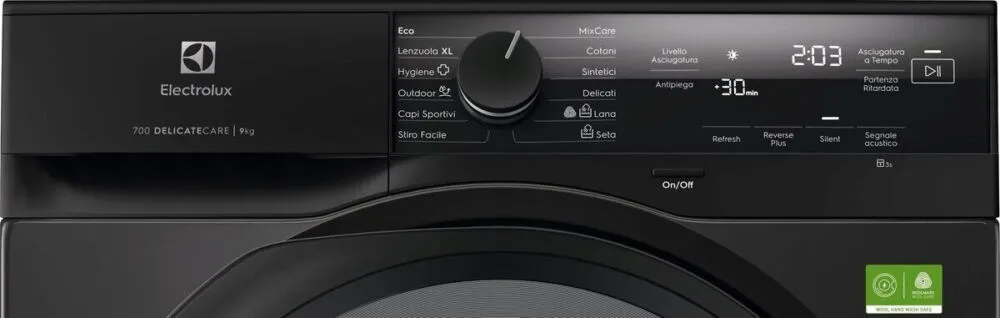 Electrolux EW7H49B kurutucu Solo Önden yüklemeli 9 kg Siyah Thumbnail 7