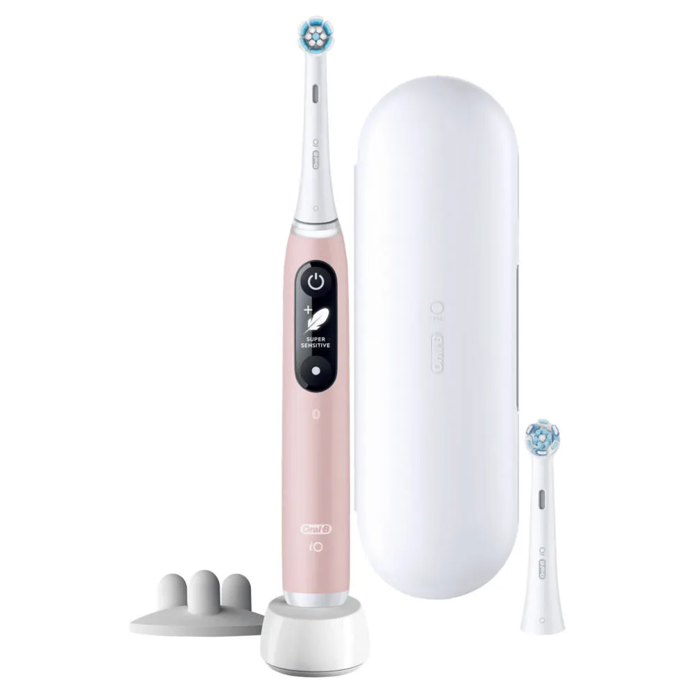 Oral-B iO 6S Yetişkin Titreşimli diş fırçası Pembe, Beyaz Thumbnail 1