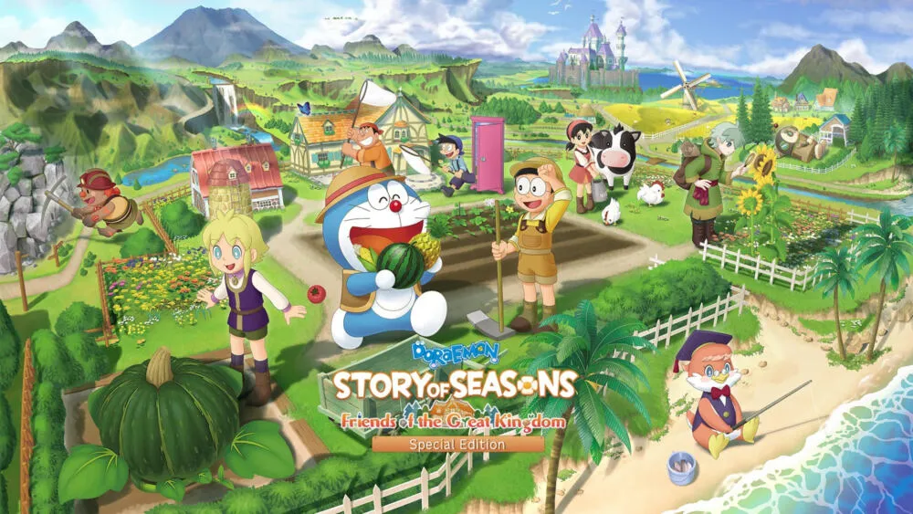 Nintendo DORAEMON STORY OF SEASONS: Friends of the Great Kingdom Special Edition İngilizce, Almanca, İspanyol Nintendo Switch Oyun