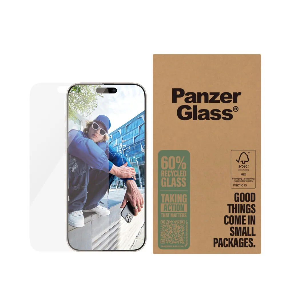 PanzerGlass® Screen Protector iPhone 16 Pro Max | Classic Fit | Bulk BULK2876 Thumbnail 1