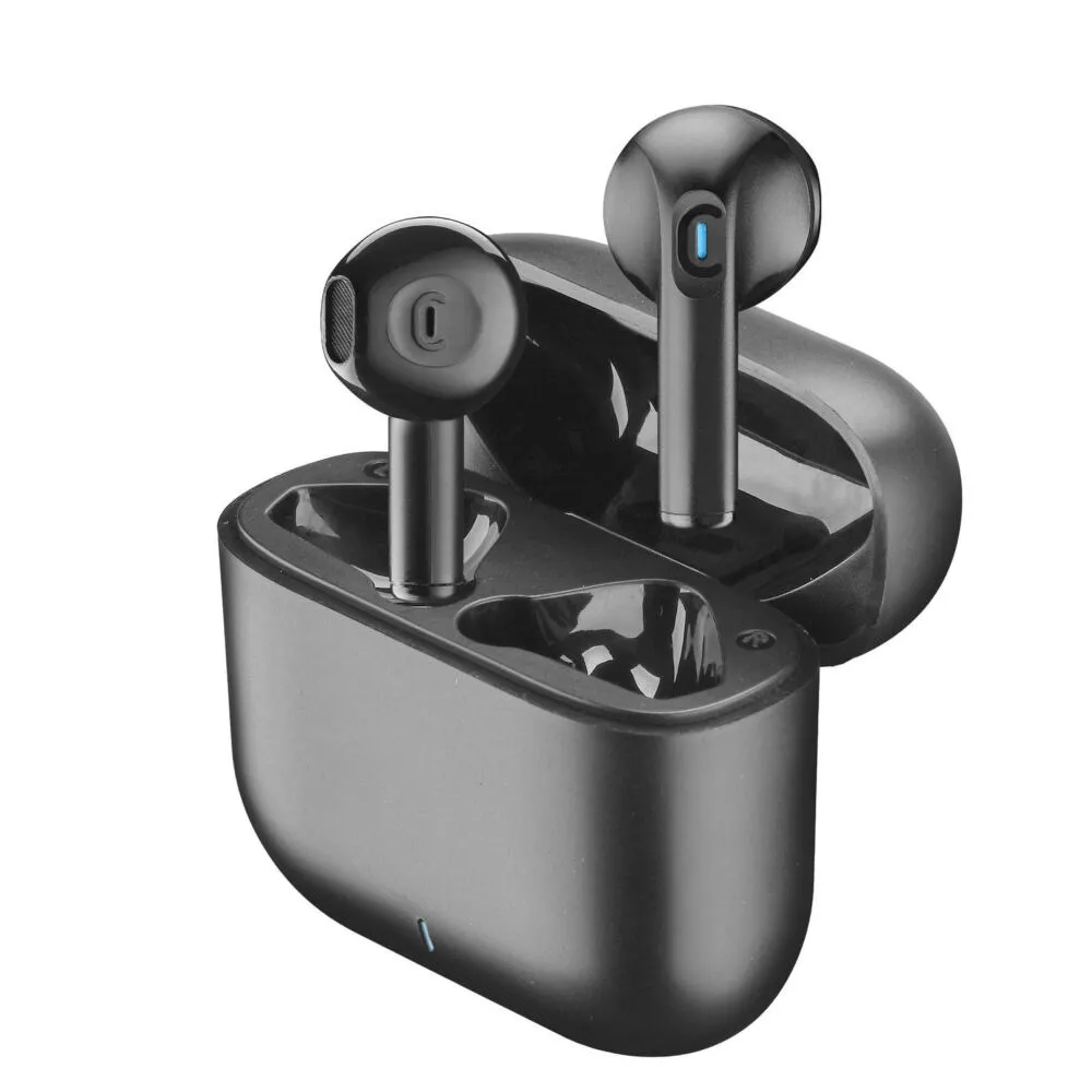 Cellularline BTWAVYCAPSULETWSK kulaklık ve mikrofonlu kulaklık True Wireless Stereo (TWS) Kulak içi Aramalar/Müzik Bluetooth Siyah Thumbnail 1