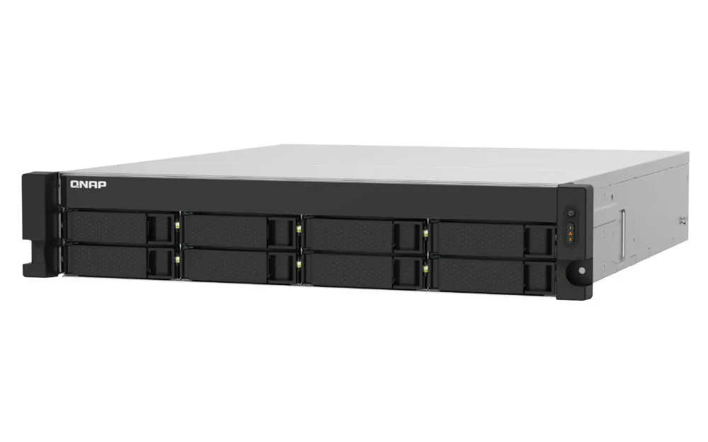 QNAP TS-832PXU-RP-4G-UK depolama sunucusu NAS Yatay (2U) Annapurna Labs AL324 4 GB DDR4 0 TB QNAP Turbo System Siyah Thumbnail 4