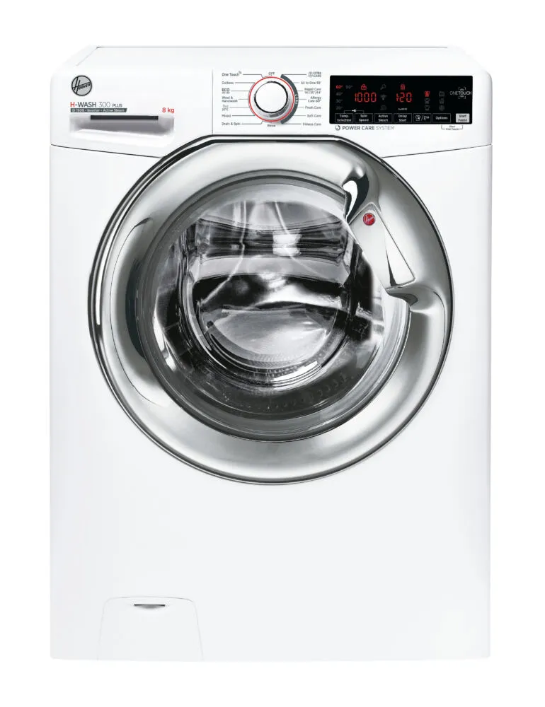 Hoover H-WASH 300 PLUS H3WS68TAMCE-80 çamaşır makinesi Önden yüklemeli 8 kg 1600 RPM Beyaz Çamaşır Makineleri