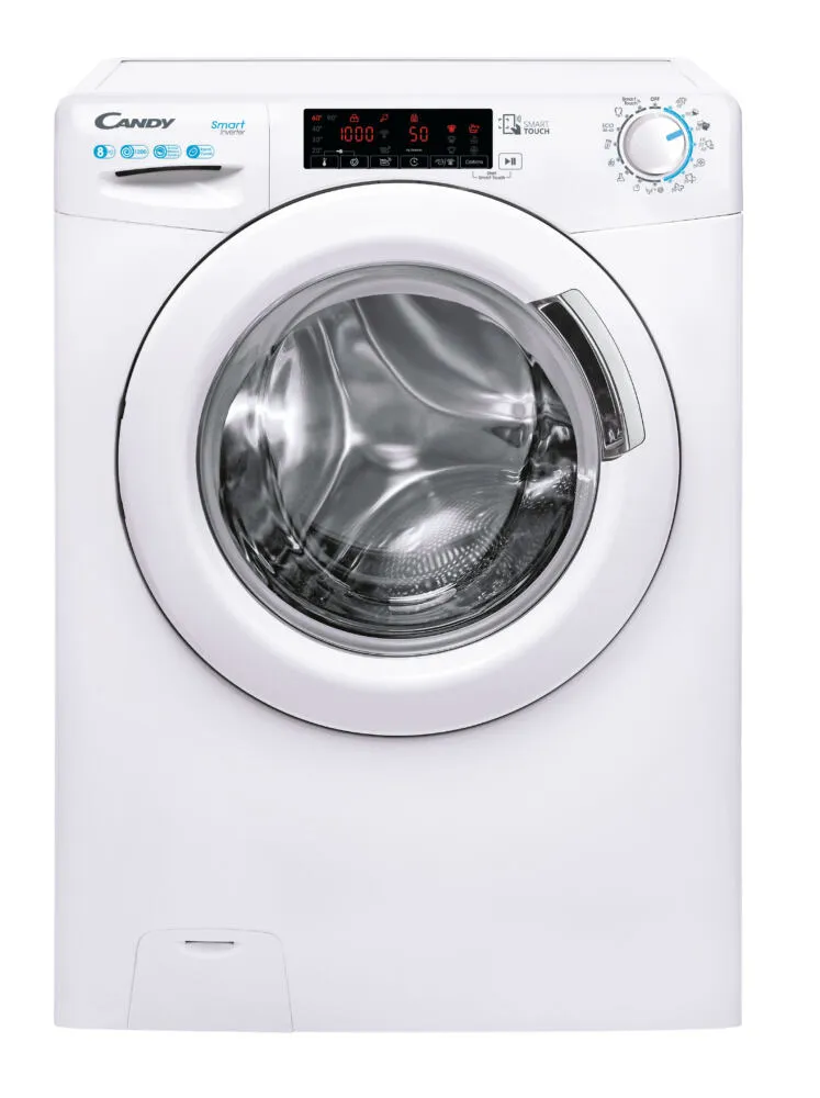 Candy Smart Inverter CS 128TXME/1-S çamaşır makinesi Önden yüklemeli 8 kg 1200 RPM Beyaz Çamaşır Makineleri