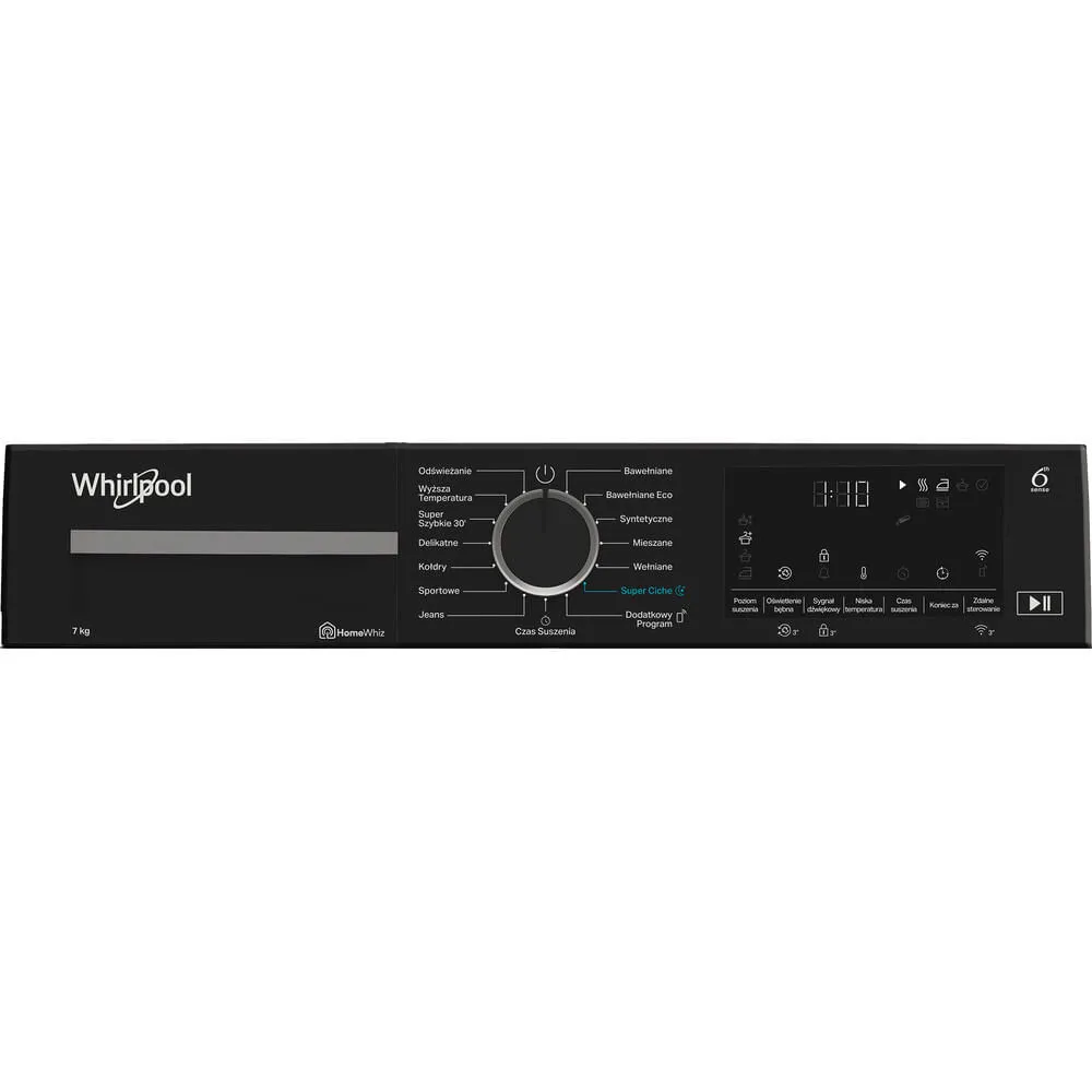 Whirlpool WSD 74 WBB PL kurutucu Solo Önden yüklemeli 7 kg Beyaz Thumbnail 4