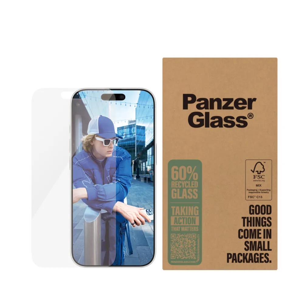PanzerGlass® Screen Protector iPhone 16 Pro | Classic Fit | Bulk BULK2874 Thumbnail 1