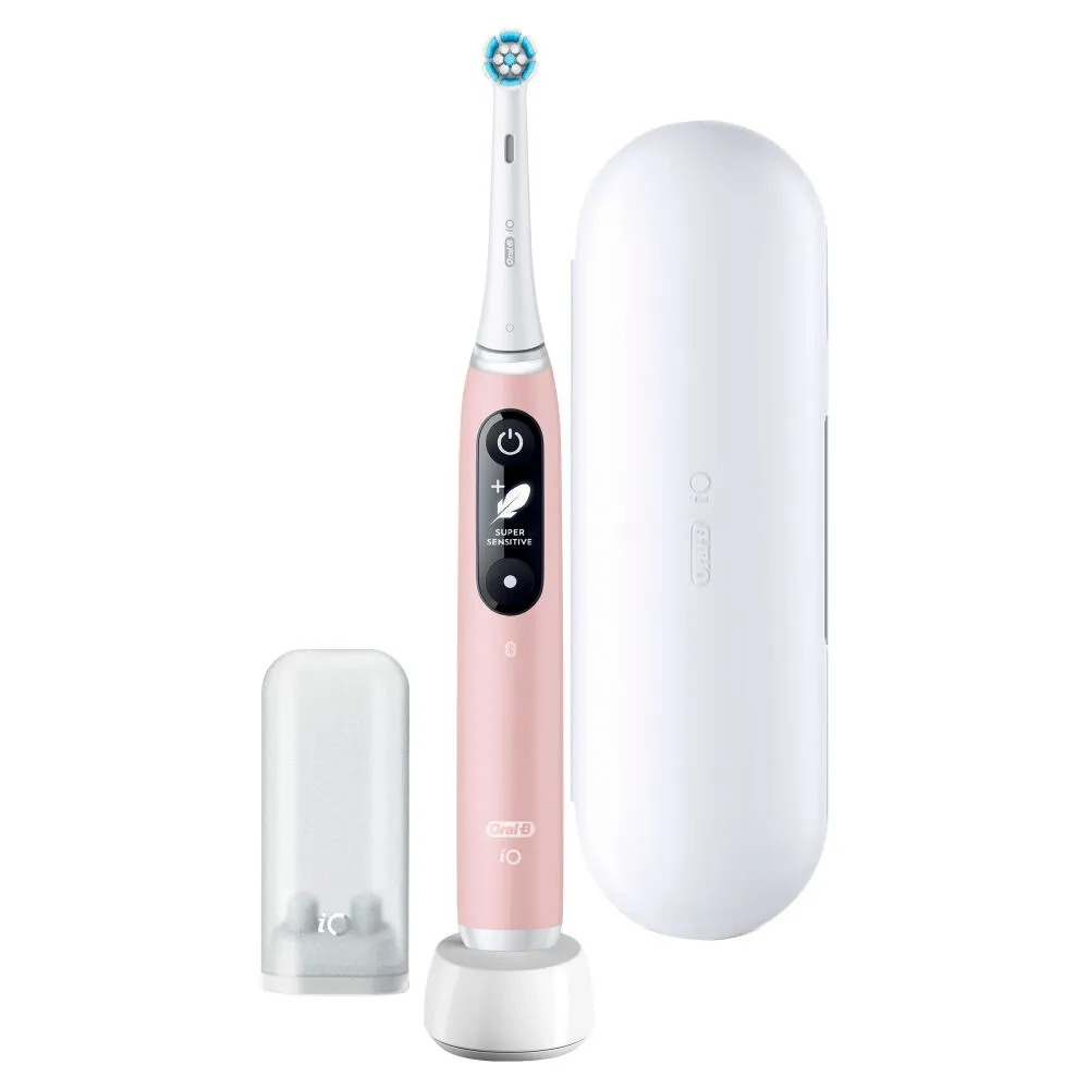 Oral-B 445197 elektrikli diş fırçası Yetişkin Titreşimli diş fırçası Pembe, Beyaz Şarjlı Diş Fırçaları