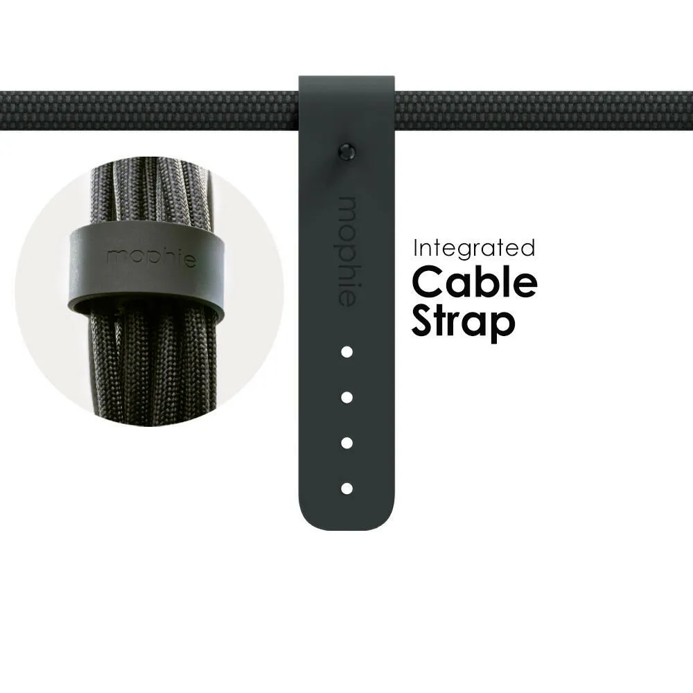 mophie 409913952 USB kablo USB 2.0 1 m USB C Siyah Thumbnail 3
